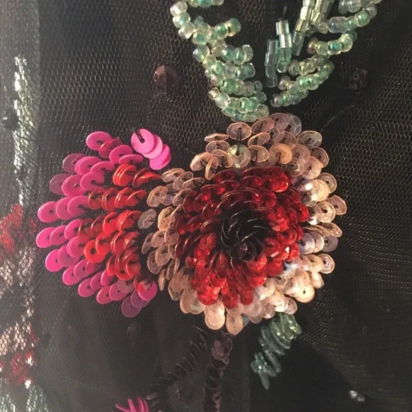 ASOS floral sequin dress size 2 - Picture 3 of 10